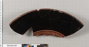 Terracotta fragment of a kylix (drinking cup)