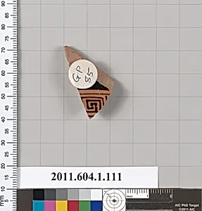 Terracotta fragment of a kylix (drinking cup)
