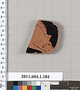 Terracotta fragment of a kylix (drinking cup)