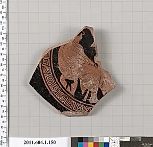 Terracotta fragment of a kylix (drinking cup)