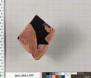 Terracotta fragment of a kylix (drinking cup)