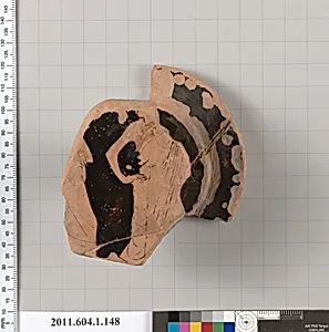 Terracotta fragment of a kylix (drinking cup)