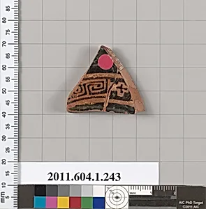 Terracotta fragment of a kylix (drinking cup)