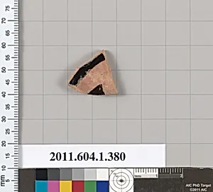 Terracotta fragment of a kylix (drinking cup)