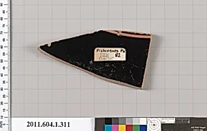Terracotta fragment of a kylix (drinking cup)