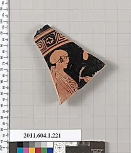 Terracotta fragment of a kylix (drinking cup)