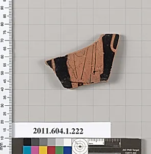 Terracotta fragment of a kylix (drinking cup)