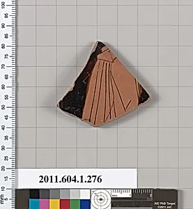 Terracotta fragment of a kylix (drinking cup)