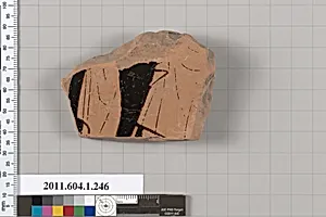 Terracotta fragment of a kylix (drinking cup)