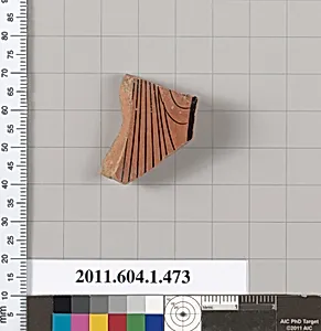 Terracotta fragment of a kylix (drinking cup)
