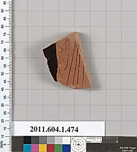 Terracotta fragment of a kylix (drinking cup)