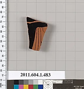 Terracotta fragment of a kylix (drinking cup)