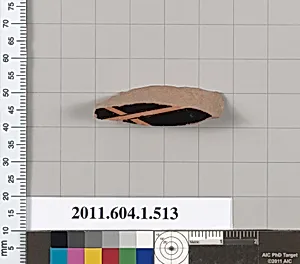 Terracotta fragment of a kylix (drinking cup)