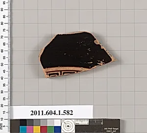 Terracotta fragment of a kylix (drinking cup)