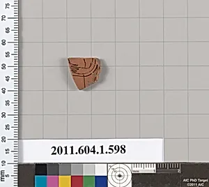 Terracotta fragment of a kylix (drinking cup)