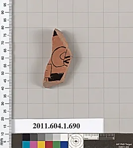 Terracotta fragment of a kylix (drinking cup)