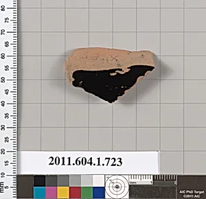 Terracotta fragment of a kylix (drinking cup)