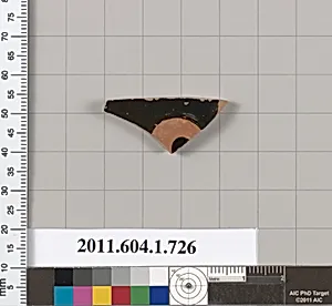 Terracotta fragment of a kylix (drinking cup)