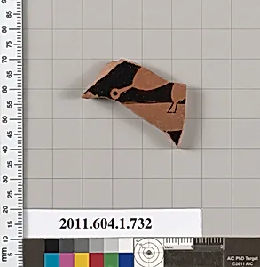 Terracotta fragment of a kylix (drinking cup)