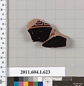 Terracotta fragment of a kylix (drinking cup)