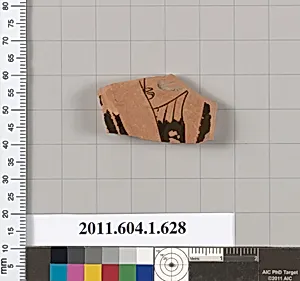 Terracotta fragment of a kylix (drinking cup)