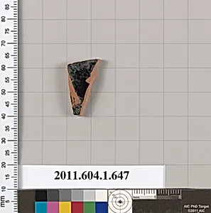 Terracotta fragment of a kylix (drinking cup)