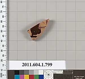 Terracotta fragment of a kylix (drinking cup)