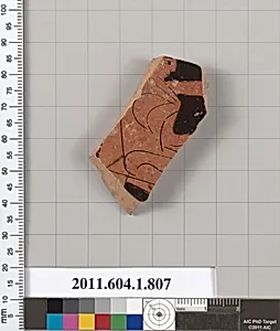 Terracotta fragment of a kylix (drinking cup)