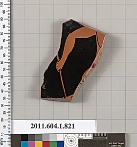 Terracotta fragment of a kylix (drinking cup)