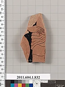 Terracotta fragment of a kylix (drinking cup)