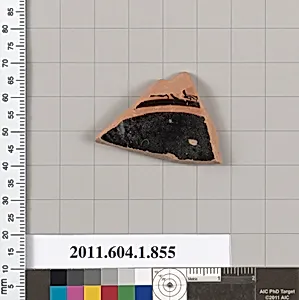 Terracotta fragment of a kylix (drinking cup)