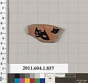 Terracotta fragment of a kylix (drinking cup)