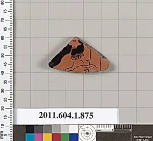 Terracotta fragment of a kylix (drinking cup)