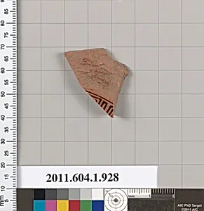 Terracotta fragment of a kylix (drinking cup)