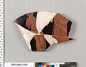Terracotta fragment of a kylix (drinking cup)