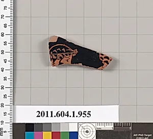 Terracotta fragment of a kylix (drinking cup)