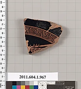 Terracotta fragment of a kylix (drinking cup)