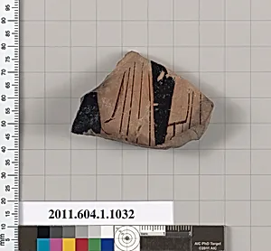 Terracotta fragment of a kylix (drinking cup)