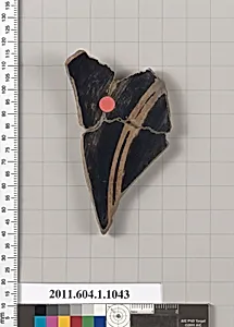 Terracotta fragment of a kylix (drinking cup)