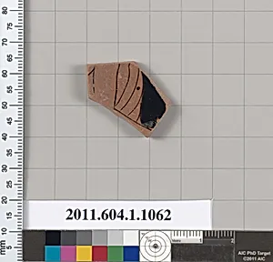 Terracotta fragment of a kylix (drinking cup)