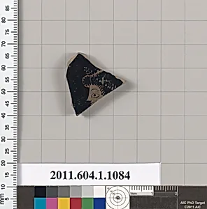 Terracotta fragment of a kylix (drinking cup)