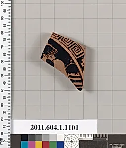 Terracotta fragment of a kylix (drinking cup)