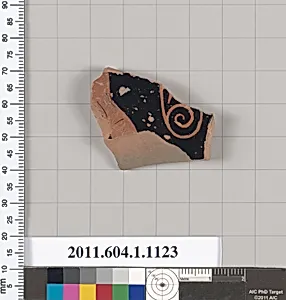 Terracotta fragment of a kylix (drinking cup)