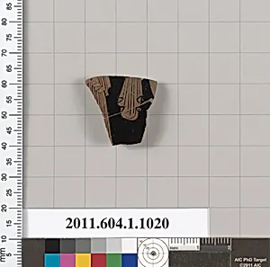 Terracotta fragment of a kylix (drinking cup)