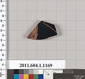 Terracotta fragment of a kylix (drinking cup)