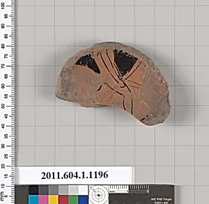 Terracotta fragment of a kylix (drinking cup)