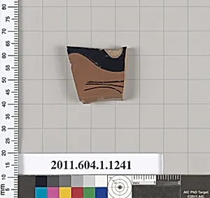 Terracotta fragment of a kylix (drinking cup)