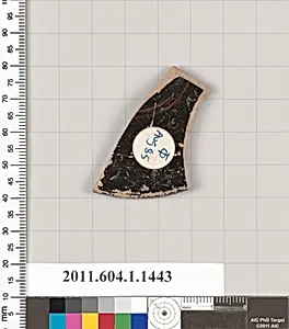 Terracotta fragment of a kylix (drinking cup)