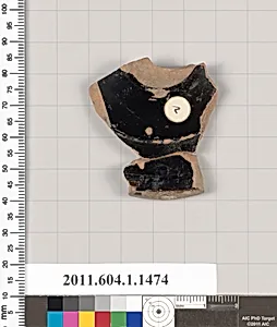 Terracotta fragment of a kylix (drinking cup)