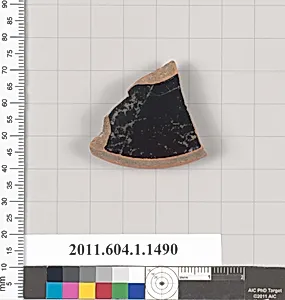 Terracotta fragment of a kylix (drinking cup)